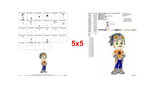 Rusty Rivets Fill Embroidery Design 01 - Instant Download by Aneta H