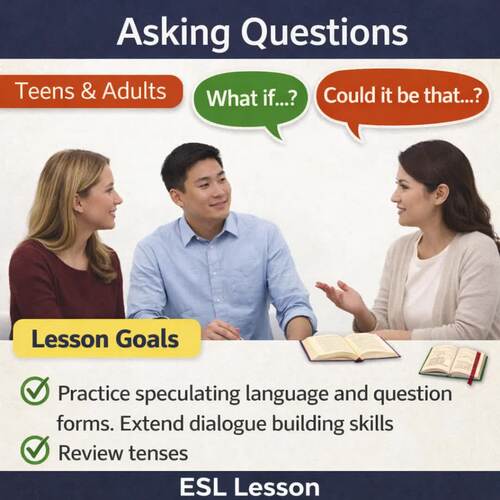 ESL Asking Questions Lesson | Question Forms, Follow-Up Questions by ESLJAM