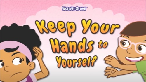 Preview of "Keep Your Hands to Yourself" Signing Savvy Video + Language Exercise (K)