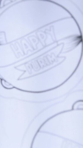 8 Purim Paper Graggers Craft Template - Coloring Pages and Crafts (PDF)