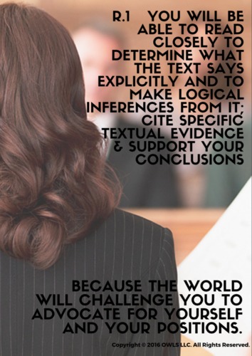 Preview of Common Core Literacy Standards Posters