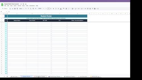 Digital Math Data System