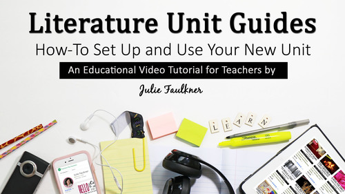 Preview of How To: Organizing Literature Guides, Video for Teachers