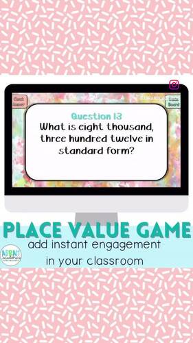 Digital Place Value to 1,000 Review Game - Interactive PowerPoint™ Math ...