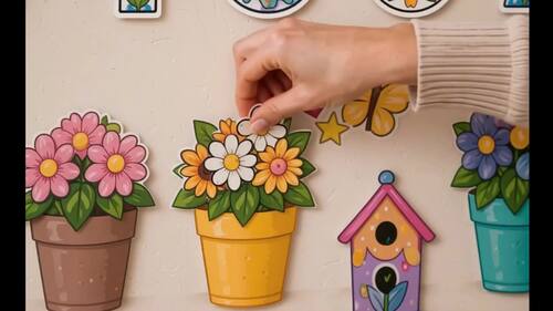 Flower Bulletin Board Decor Spring Classroom Decor Floral Classroom Kit