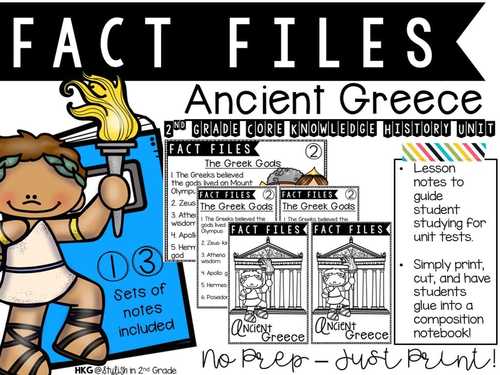 Fact Files Ancient Greece Core Knowledge Ckla By Stylish In Elementary