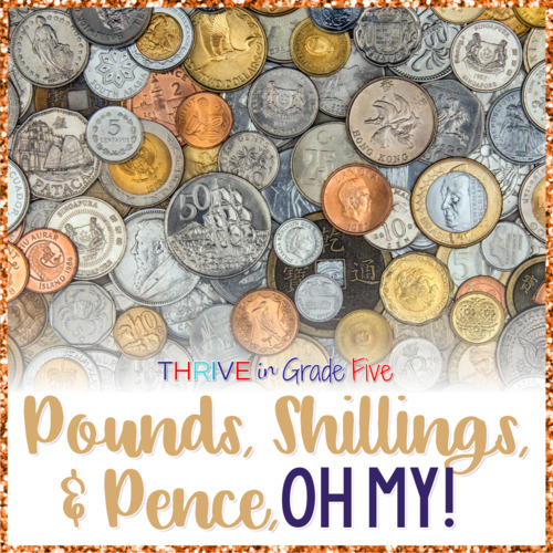 Preview of Colonial Money: Pounds, Shillings, & Pence - Video, Printables, & Slides