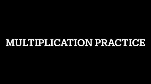 Printable Multiplication Practice