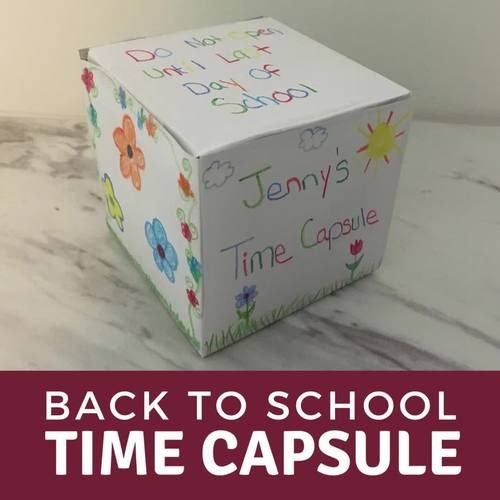 Back To School Printable Time Capsule Activity by Jenny Marie | TPT
