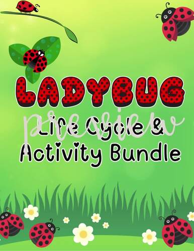 Ladybug Life Cycle Activities | Preschool & Kindergarten Science Pack
