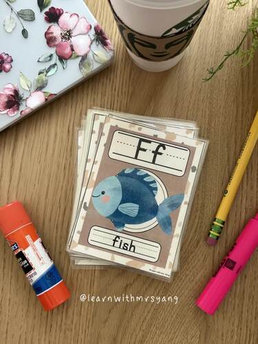 Boho Neutral Terrazzo Primary Alphabet Posters Classroom Decor (PDF, No ...