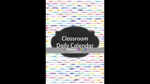 Daily Calendar and Weather Chart l TAS Beginners Font by Celebrating ...