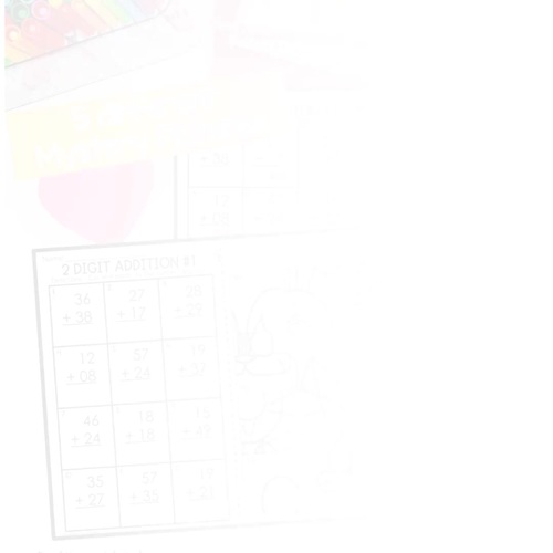 Spring Two-Digit Addition with Regrouping 2nd Grade Math ...
