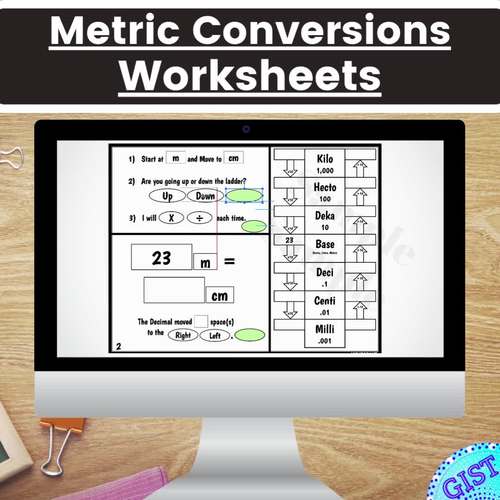 5th Grade Metric Conversions Worksheets CCSS 5.MD.A.1 VA SOL 5.9.a by