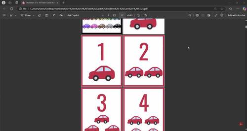 Numbers 1 to 10 Number Flash Cards | Kindergarten Math Centers Activity ...