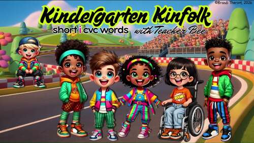 Short I CVC Word Family Animated Reading Slides | Kindergarten Phonics