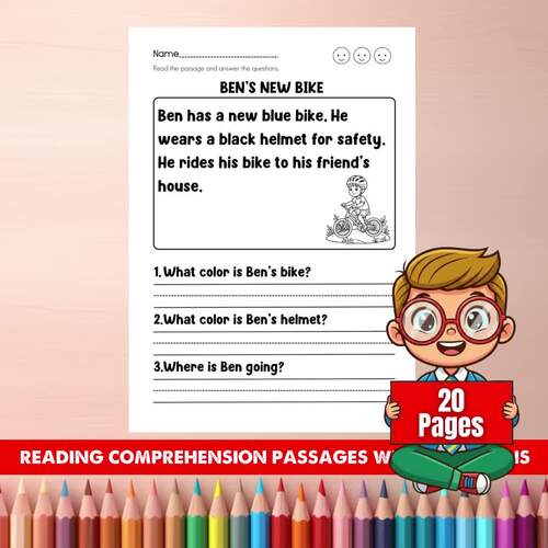 2nd Grade Reading Comprehension Passages with Questions | Short Stories ...