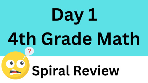(Day 1) 4th Grade Math Spiral Review Video (Free on YouTube - see ...