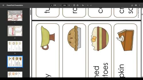 Thanksgiving - Preschool Math and Language Bundle