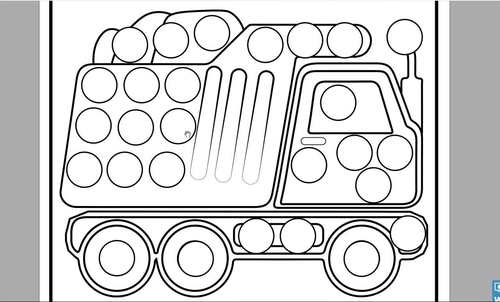 Dot Marker Coloring Book for Kids Ages 4-8 Construction Vehicles