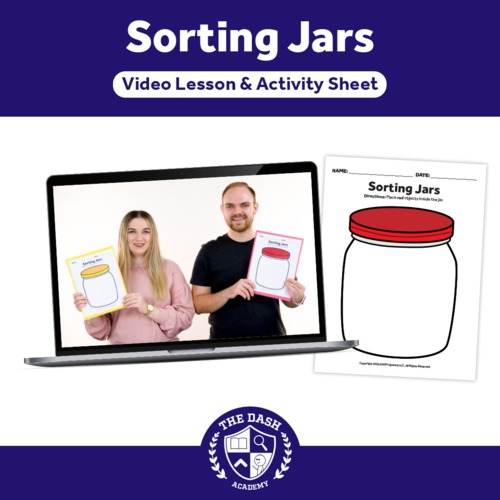 Sorting Jars [Great File Folder Activity!] by DASH Upward TPT