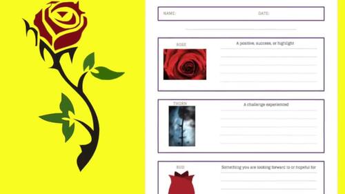 Rose Thorn and Bud Mindfulness Activity by SpedAdvisor TPT