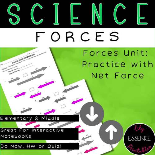 Forces Unit: Net Forces Practice Problems
