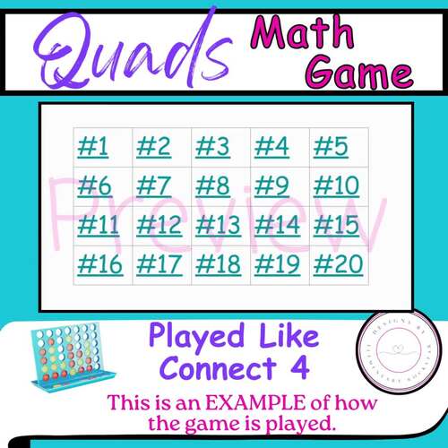 QUADS Interactive Math Game Bundle: Testing Review Digital/Print