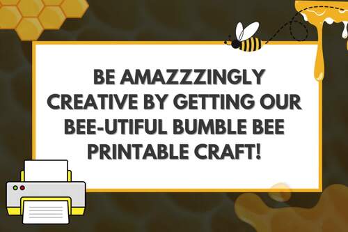Bumblebee Craft Bundle Bee Crafting Set Bumblebee Printable Activities