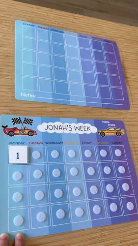 Editable Weekly Calendar for Kids Daily Schedule Toddler Chores Visual ...