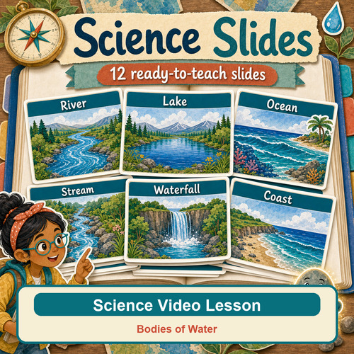 Preview of Bodies of Water Year 3 Science | Science Video Lesson