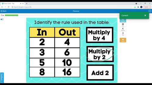 Number Patterns Boom Cards | 3rd Grade Math