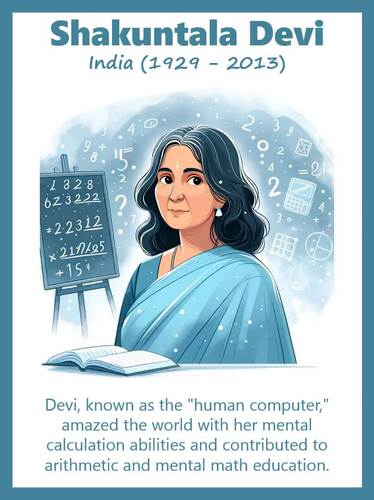 Women in Math: 8 Posters (Set B) | Bulletin Board Idea | Math Classroom ...