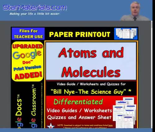 Preview of Worksheets, Quizzes HELP for Bill Nye PRINTING How To Use