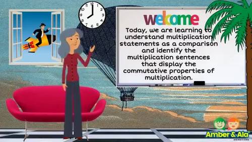 Preview of Understanding Multiplication Statements as a Comparison/ Commutative Property
