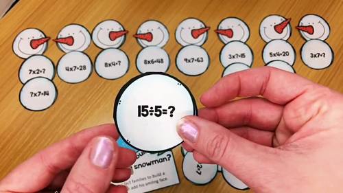 3rd Grade Winter Math Games Centers Multiplication & Division Practice ...