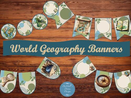 World Geography Christian Classroom Decor Bundle for Middle or High School