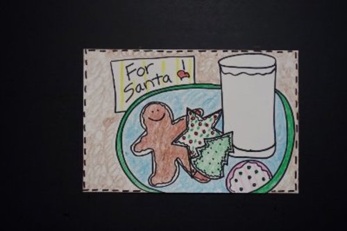 Preview of Let's Draw Santa's Milk & Cookies!