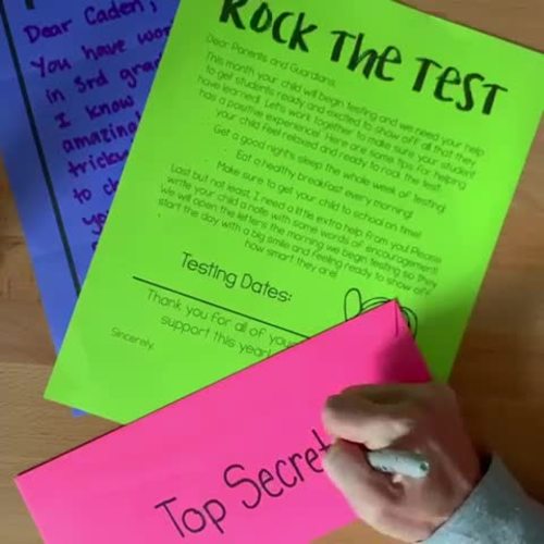 Editable Testing Letter for Parents by The Sprinkle Topped Teacher
