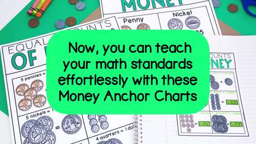 Money Anchor Charts by Chalkboard Chatterbox | Teachers Pay Teachers