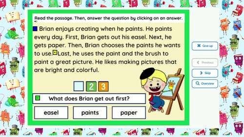 Level E Reading Comprehension & WH- Questions 