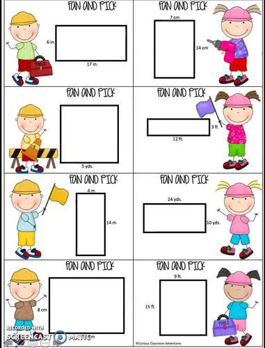 Area and Perimeter 3rd Grade Interactive Math Unit | TpT