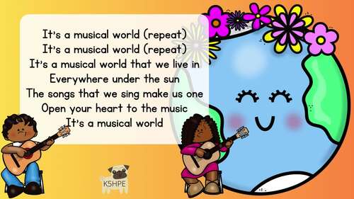 Preview of Music: It's A Musical World, Multicultural Songs, Vocal Music Education