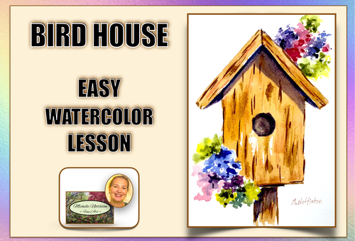 Preview of Easy Watercolor Birdhouse