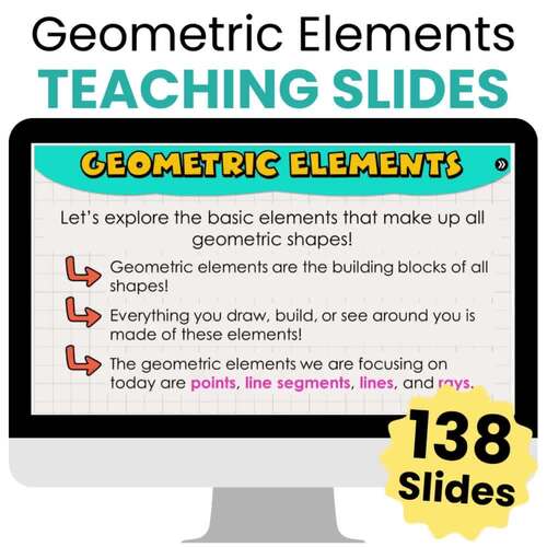 Geometric Elements Teaching Slides - 4th Grade Math Teaching Slides