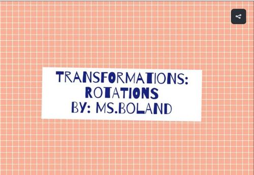 Preview of Geometric Rotations Video with Guided Notes