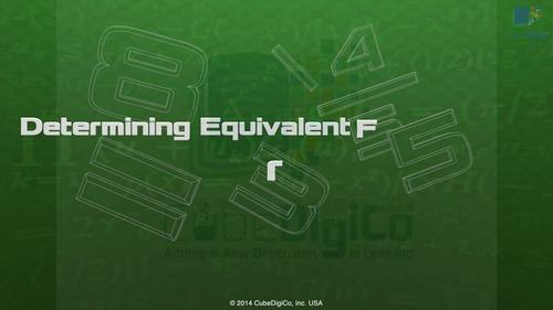 Preview of Determining Equivalent Fractions -Exciting Animation Video for Distance Learning