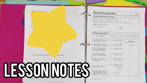 Polynomial Long Division Lesson by Math Beach Solutions | TpT