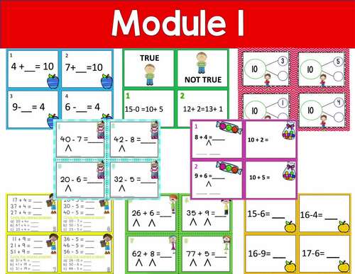 Engage NY Math Task Cards Modules 1-8 BUNDLED! by GoTeachKids | TPT