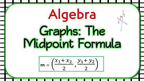 ALGEBRA: Midpoint Formula - TEACHER, STUDENT PACKETS (w/Animated ...